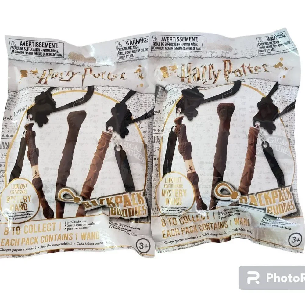 NIP Lot of 2 Harry Potter Backpack Buddies Collectible Wand Licenced Blind Bags
